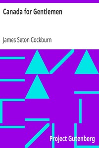 Cover of Canada for Gentlemen