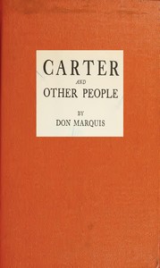Cover of Carter, and Other People