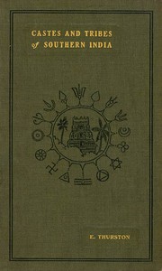 Cover of Castes and Tribes of Southern India. Vol. 7 of 7