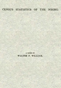 Cover of Census Statistics of the Negro A Paper