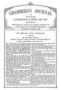 Cover of Chambers's Journal of Popular Literature, Science, and Art, Fifth Series, No. 1, Vol. I, January 5,