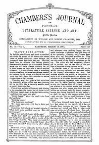 Cover of Chambers's Journal of Popular Literature, Science, and Art, Fifth Series, No. 11, Vol. I, March 15,