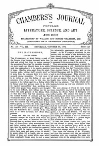 Cover of Chambers's Journal of Popular Literature, Science, and Art, Fifth Series, No. 148, Vol. III, October
