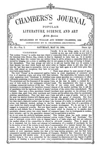 Cover of Chambers's Journal of Popular Literature, Science, and Art, Fifth Series, No. 19, Vol. I, May 10, 18