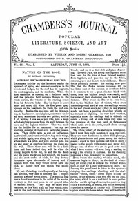 Cover of Chambers's Journal of Popular Literature, Science, and Art, Fifth Series, No. 25, Vol. I, June 21, 1