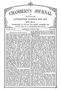 Cover of Chambers's Journal of Popular Literature, Science, and Art, Fifth Series, No. 28, Vol. I, July 12, 1