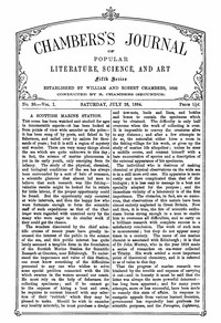 Cover of Chambers's Journal of Popular Literature, Science, and Art, Fifth Series, No. 30, Vol. I, July 26, 1