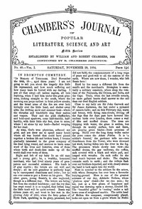 Cover of Chambers's Journal of Popular Literature, Science, and Art, Fifth Series, No. 48, Vol. I, November 2