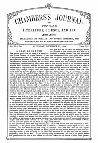 Cover of Chambers's Journal of Popular Literature, Science, and Art, Fifth Series, No. 50, Vol. I, December 1
