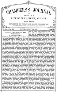 Cover of Chambers's Journal of Popular Literature, Science, and Art, fifth series, no. 124, vol. III, May 15,