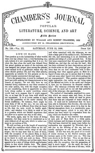 Cover of Chambers's Journal of Popular Literature, Science, and Art, fifth series, no. 128, vol. III, June 12