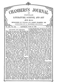 Cover of Chambers's Journal of Popular Literature, Science, and Art, fifth series, no. 129, vol. III, June 19