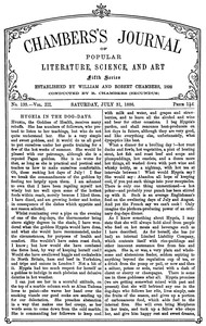 Cover of Chambers's Journal of Popular Literature, Science, and Art, fifth series, no. 135, vol. III, July 31