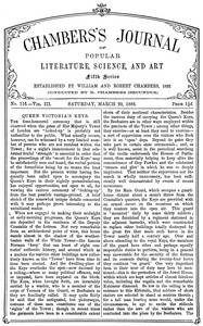 Cover of Chambers's journal of popular literature, science, and art, fifth series, No. 116, Vol. III, March 2