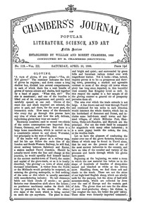 Cover of Chambers's journal of popular literature, science, and art, fifth series, no. 119, vol. III, April 4