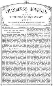 Cover of Chambers's journal of popular literature, science, and art, fifth series, no. 122, vol. III, May 1,