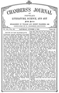 Cover of Chambers's journal of popular literature, science, and art, fifth series, no. 144, vol. III, October