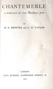Cover of Chantemerle