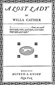Cover of A Lost Lady