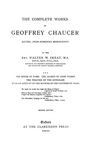 Cover of Chaucer's Works, Volume 3 — The House of Fame; The Legend of Good Women; The Treatise on the Astrola