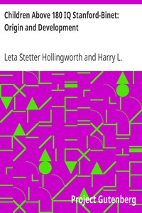 Cover of Children Above 180 IQ Stanford-Binet Origin and Development