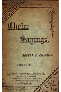 Cover of Choice sayings