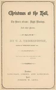 Cover of Christmas at the hall