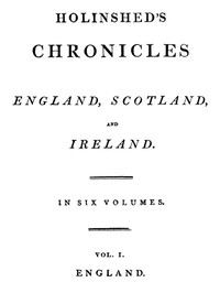 Cover of Chronicles (1 of 6) The Description of Britaine
