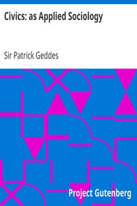 Cover of Civics as Applied Sociology