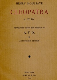 Cover of Cleopatra A Study
