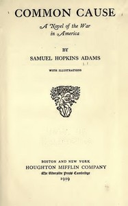 Cover of Common Cause A Novel of the War in America