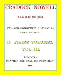 Cover of Cradock Nowell A Tale of the New Forest. Vol. 3 (of 3)