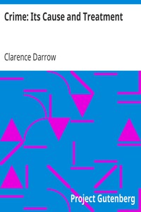 Cover of Crime Its Cause and Treatment