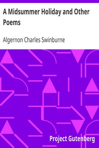 Cover of A Midsummer Holiday and Other Poems