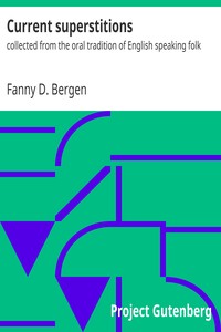 Cover of Current superstitions