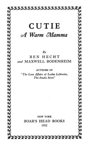 Cover of Cutie A Warm Mamma