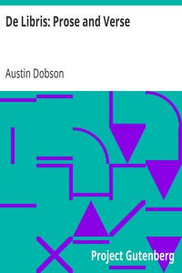 Cover of De Libris Prose and Verse