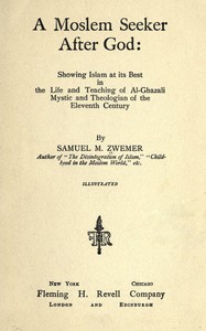 Cover of A Moslem seeker after God