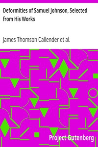 Cover of Deformities of Samuel Johnson, Selected from His Works