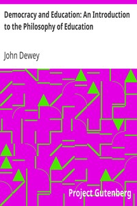 Cover of Democracy and Education An Introduction to the Philosophy of Education