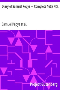 Cover of Diary of Samuel Pepys — Complete 1665 N.S