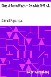 Cover of Diary of Samuel Pepys — Complete 1666 N.S