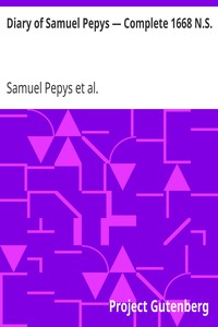 Cover of Diary of Samuel Pepys — Complete 1668 N.S