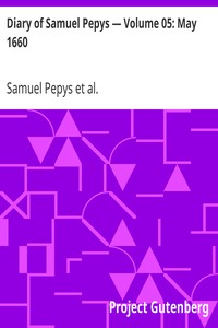 Cover of Diary of Samuel Pepys — Volume 05 May 1660