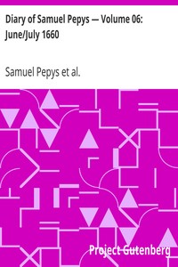 Cover of Diary of Samuel Pepys — Volume 06 JuneJuly 1660