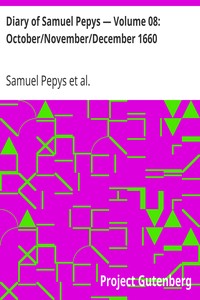 Cover of Diary of Samuel Pepys — Volume 08 OctoberNovemberDecember 1660
