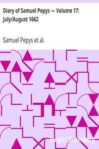 Cover of Diary of Samuel Pepys — Volume 17 JulyAugust 1662