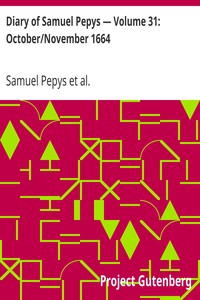 Cover of Diary of Samuel Pepys — Volume 31 OctoberNovember 1664