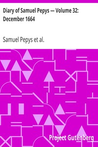 Cover of Diary of Samuel Pepys — Volume 32 December 1664