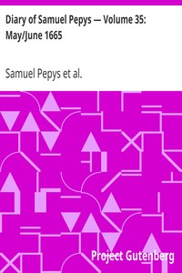 Cover of Diary of Samuel Pepys — Volume 35 MayJune 1665